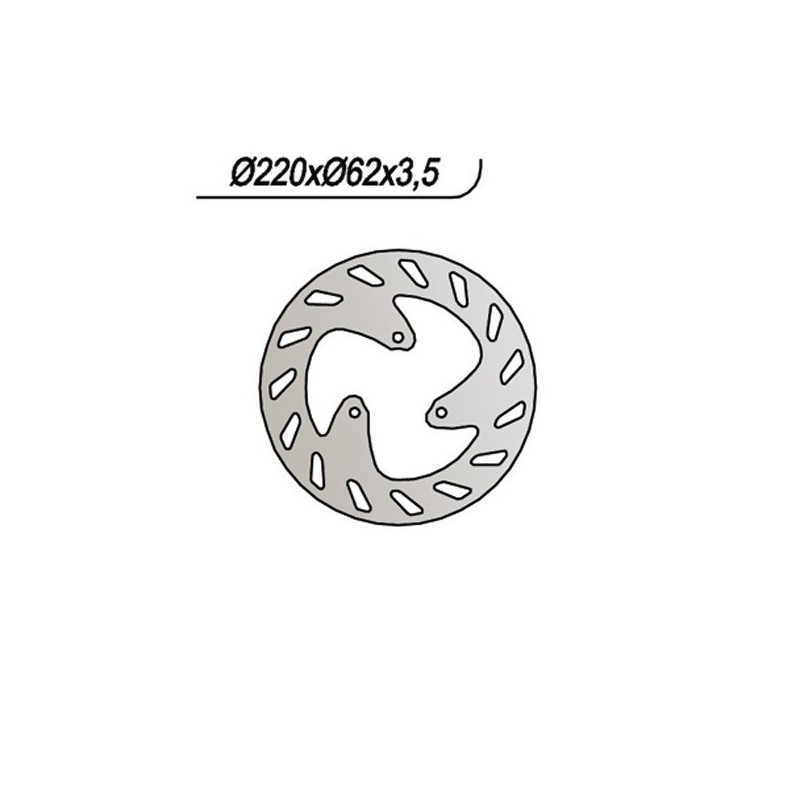 487 DISCO DE FRENO TRASERO Sherco Enduro Rear Disc 3 Holes 2002+ NG