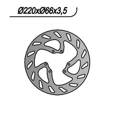076 REAR BRAKE DISC Sherco Supermotard Rear Disc 6 Holes 2002+ NG
