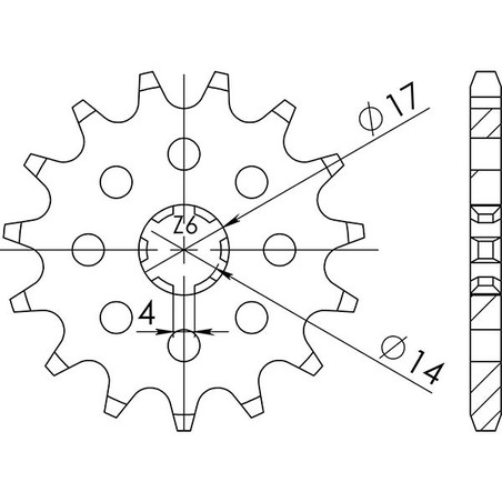 542210112 Suzuki TS X AM 1991+ SGR - SPROCKETS