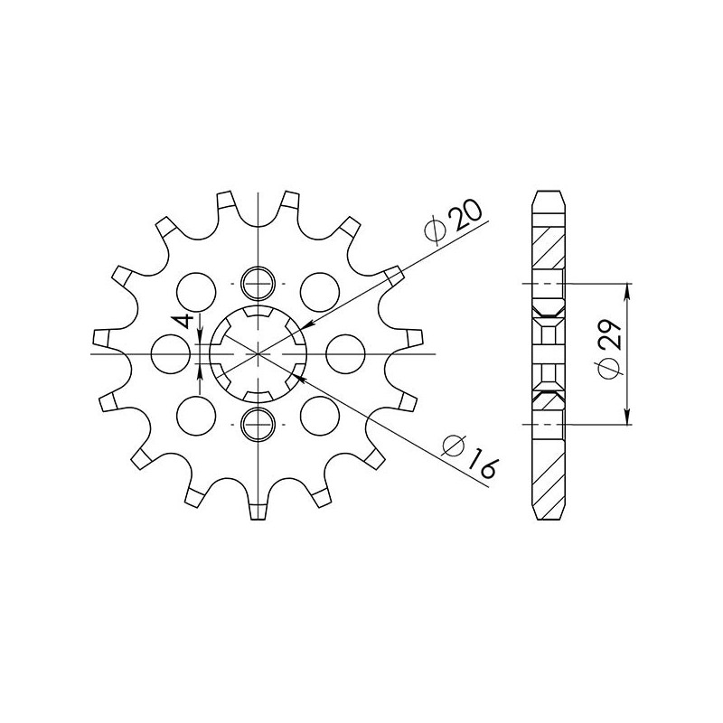 543320114 Suzuki RV Van Van 1972+ SGR - SPROCKETS