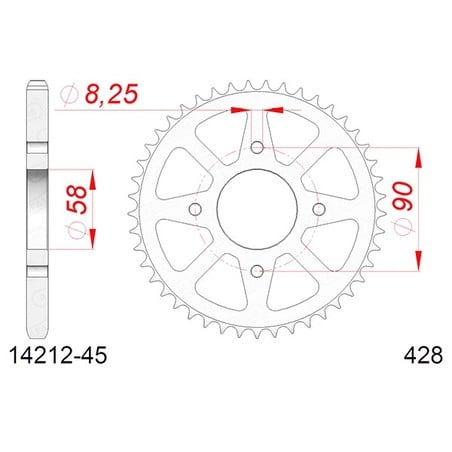 14212:45 Suzuki GSX R 2017+ AFAM