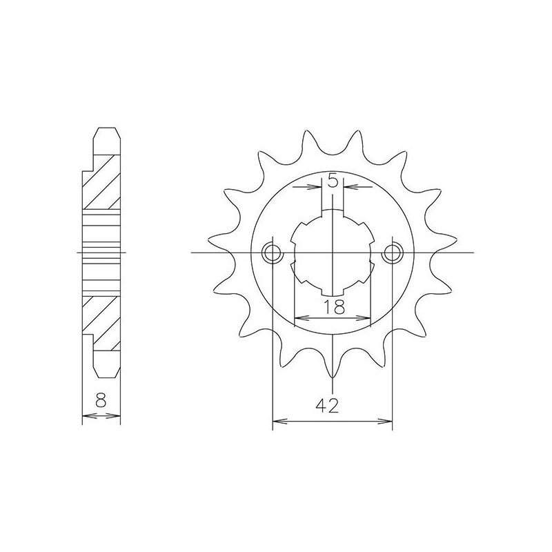 540052714 Suzuki PE Enduro 1978+ SGR - SPROCKETS