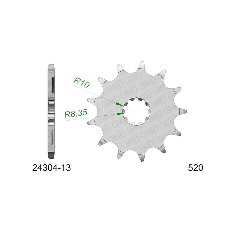 22311:13 PIGNONE AFAM S AC P520-D13 Suzuki RMZ 4T 2019+ AFAM