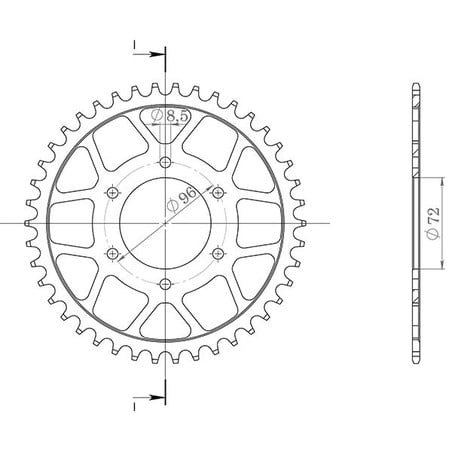 541430442 Suzuki SP 1978+ SGR - SPROCKETS