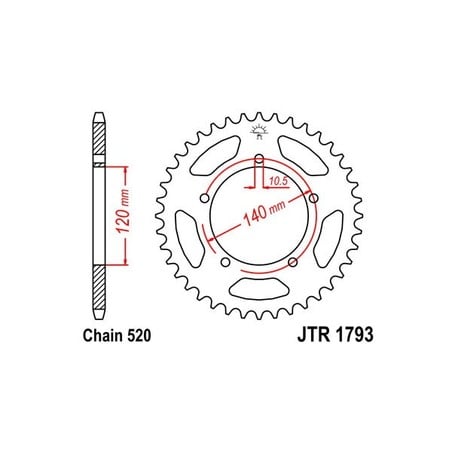 541560547 Suzuki DL V Strom XT ABS 2017+ SGR - SPROCKETS