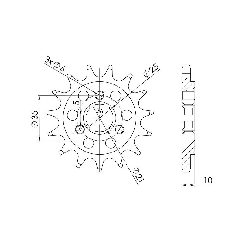 542260215 Suzuki DR SE 2015+ SGR - SPROCKETS