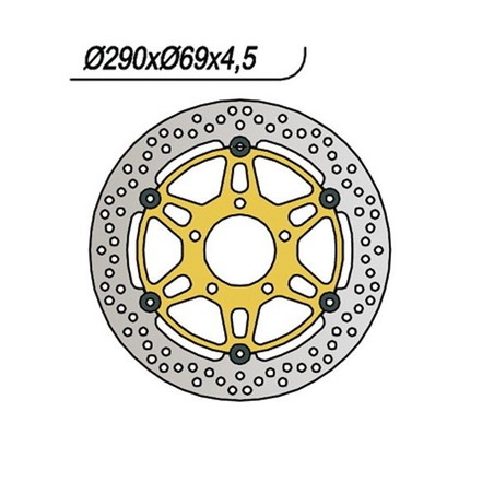 1000 DISQUE DE FREIN AVANT DX-SX Suzuki GSF Bandit ABS 2005+ NG