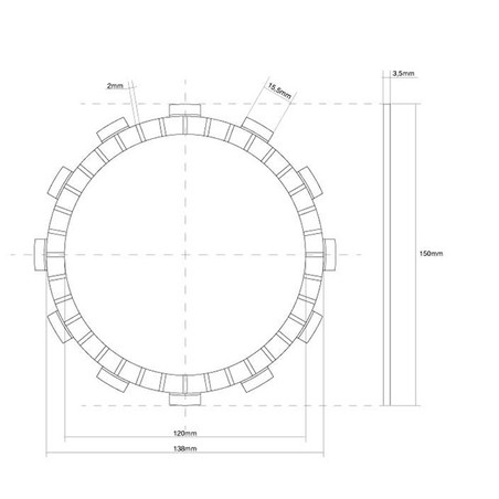 741382 JUNTA EMBRAGUE MONODISCO Suzuki LS P Savage 1995+ FCC