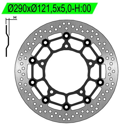1278 DISQUE DE FREIN AVANT DX-SX Suzuki SFV Gladius ABS 2009+ NG