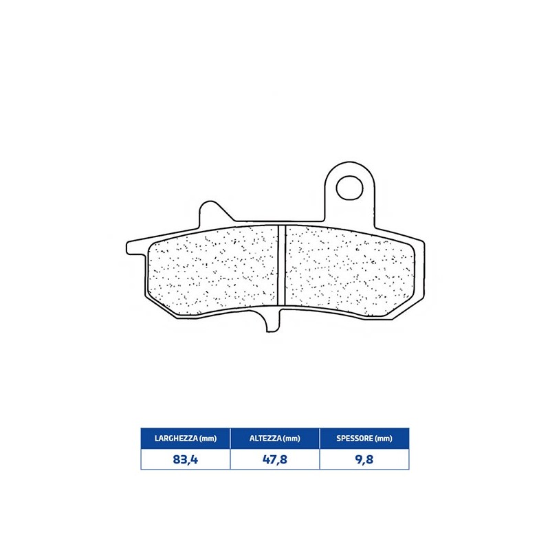 2388S4 PASTILLA DE FRENO TRASERO 2388S4 Suzuki DR S Big 1988+ CL BRAKES