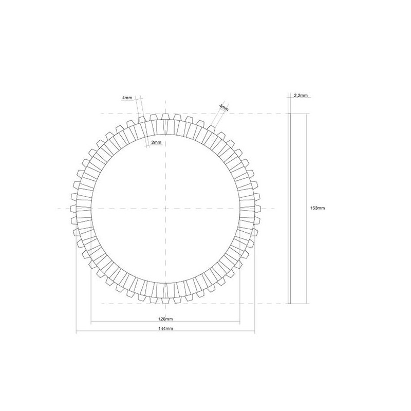 741205 KUPPLUNGS-EINSCHEIBENDICHTUNG Suzuki GSX R SP 1994+ FCC