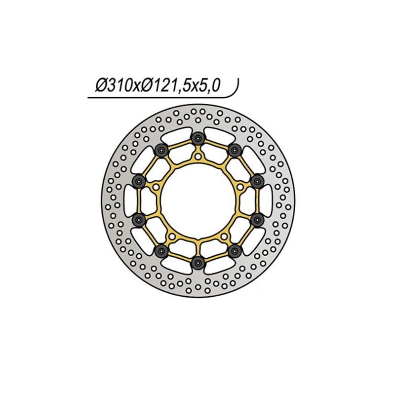 1104 DISQUE DE FREIN AVANT DX-SX Suzuki GSX 8 S 2024+ NG
