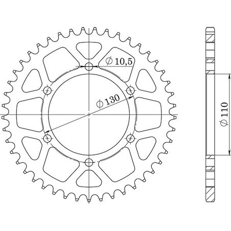 541381047 Suzuki GSX 8 S 2024+ SGR - SPROCKETS