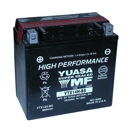 YTX14H-BS BATERÍA Suzuki DL V Strom ABS 2014+ YUASA