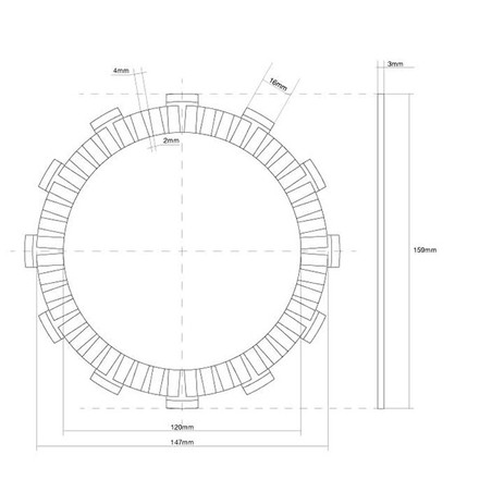 741409 FRIZIONE DISCO SINGOLO GUARNITO Suzuki GS 1000 E 1978+ FCC