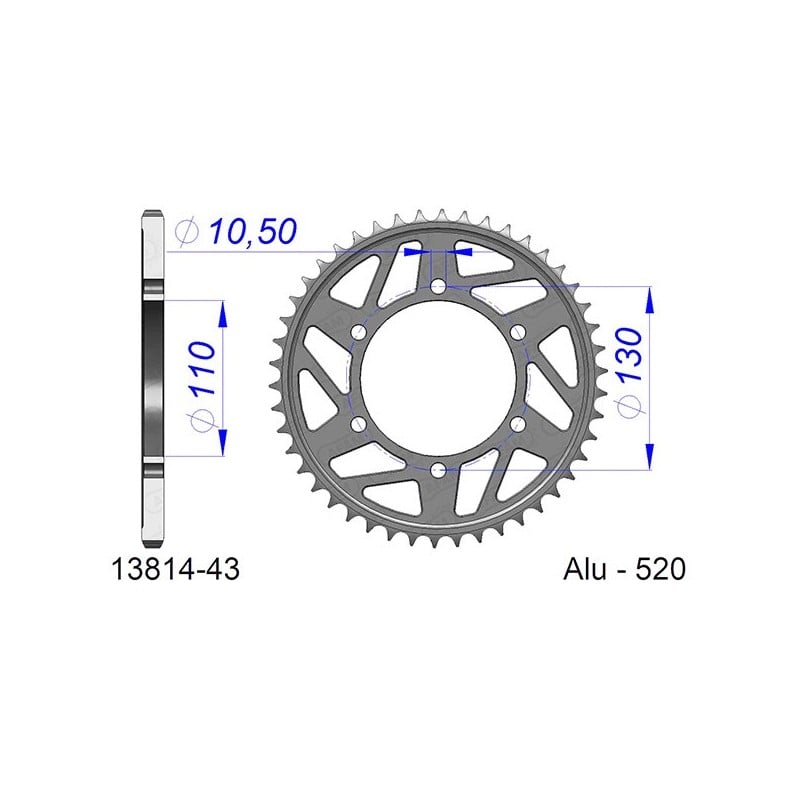 13814:43 Suzuki GSX R 2009+ AFAM