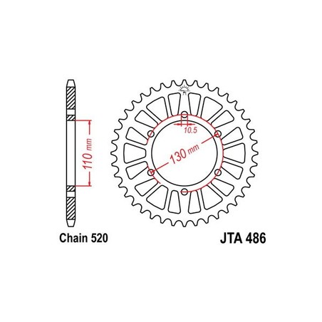 541381246 CORONA R+2 AL P520-D46 Suzuki GSX S F 2015+ SGR - SPROCKETS
