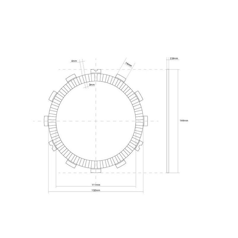 741224 JUNTA EMBRAGUE MONODISCO Suzuki GSX S F ABS 2015+ FCC