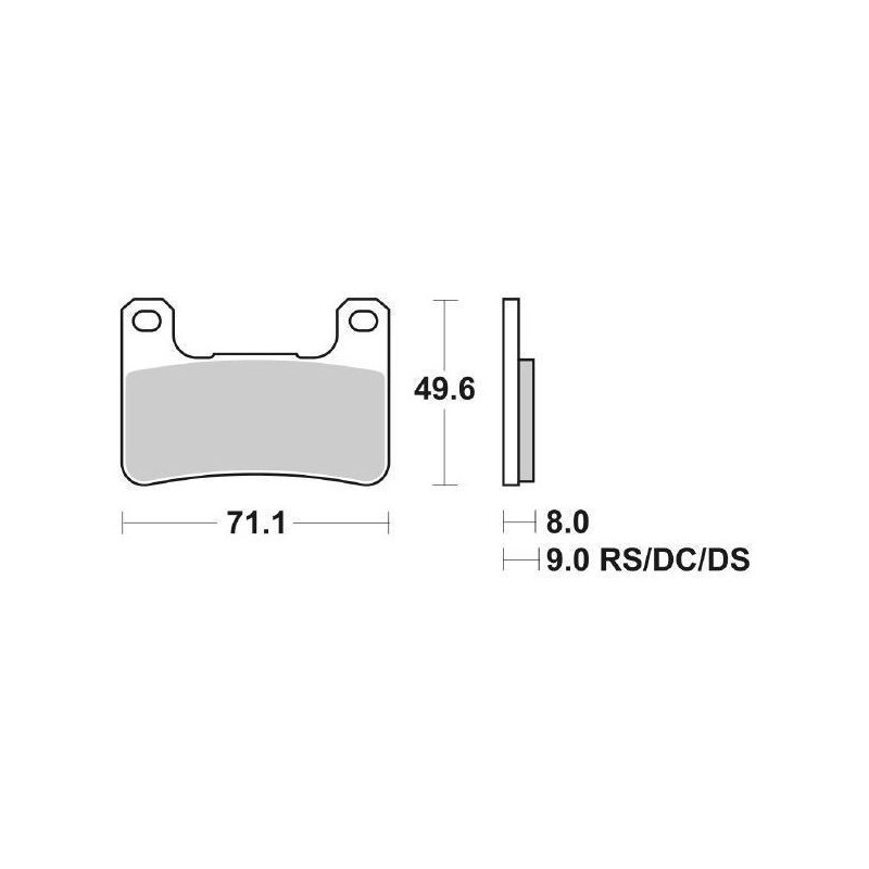 806DS-1 KLOCKI HAMULCOWE PRZEDNIE PRAWE-LEWE 806DS-1 Suzuki DL V Strom 2020+ SBS