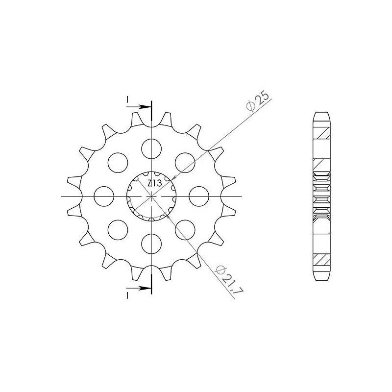 542280015 PIGNONE S AC P532-D15 Suzuki GSX R 1986+ SGR - SPROCKETS