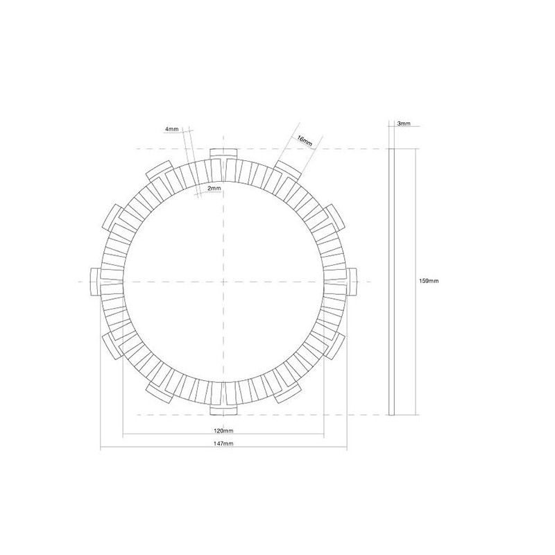741409 SPRZĘGŁO JEDNOTARCZOWE Z OZDOBĄ Suzuki GS ESF 1984+ FCC