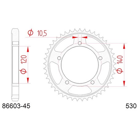 86603:45 Suzuki GSF Bandit 2006+ AFAM