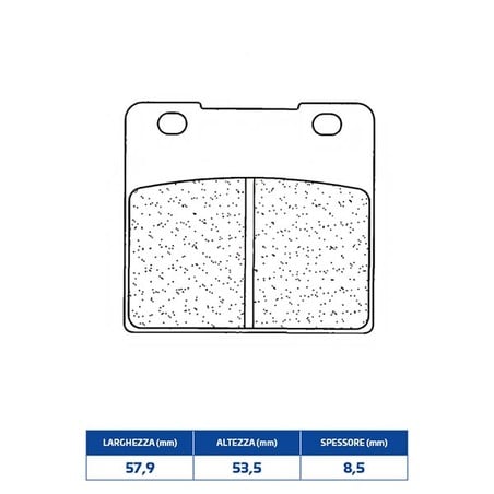 2280RX3 REAR BRAKE PAD 2280RX3 Suzuki VS GLF Intruder 1987+ CL BRAKES