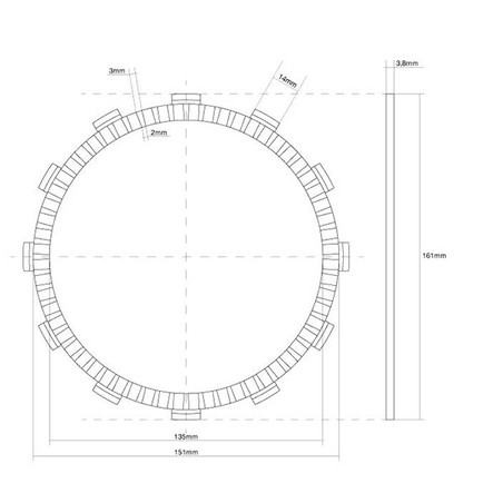741486 JOINT MONODISQUE EMBRAYAGE Suzuki VZ M Intruder 2009+ FCC