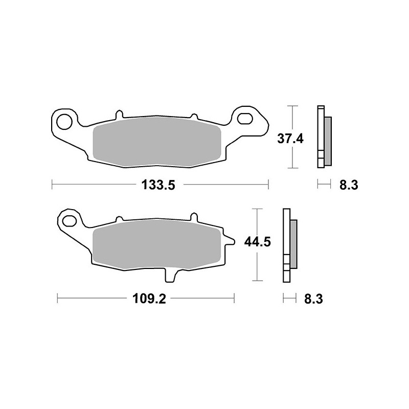 705RST PLAQUETTE DE FREIN AVANT SX 705RST Suzuki VZ M90 Boulevard 2009+ SBS