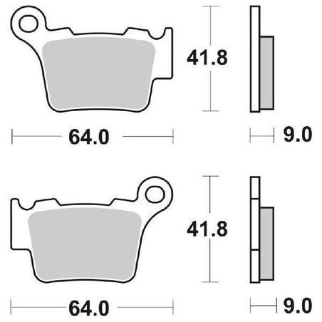 791RSI HINTERER BREMSBELAG 791RSI Triumph TF X 2024+ SBS
