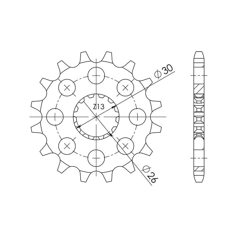548860017 Triumph America EFI 2011+ SGR - SPROCKETS