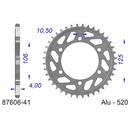 87606:41 Triumph Speed Twin 2023+ AFAM