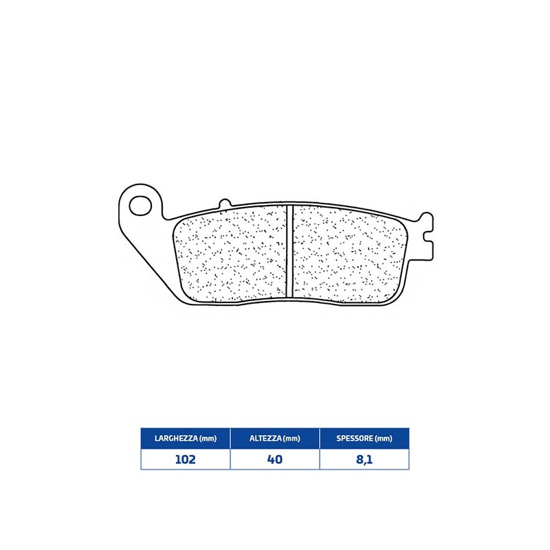 2256XBK5 FRONT BRAKE PAD DX-SX 2256XBK5 Triumph Tiger I Ruote Lega 2005+ CL BRAKES
