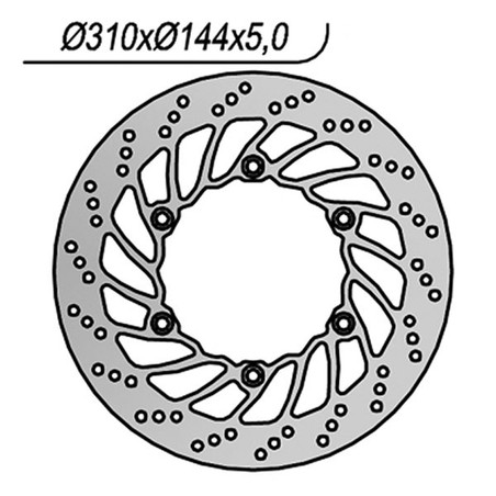 1163 VORDERE BREMSSCHEIBE DX-SX Triumph Tiger I Ruote Raggi 2001+ NG