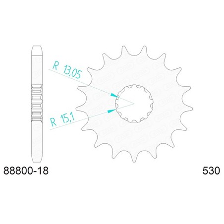 88800:18 Triumph Daytona 1991+ AFAM