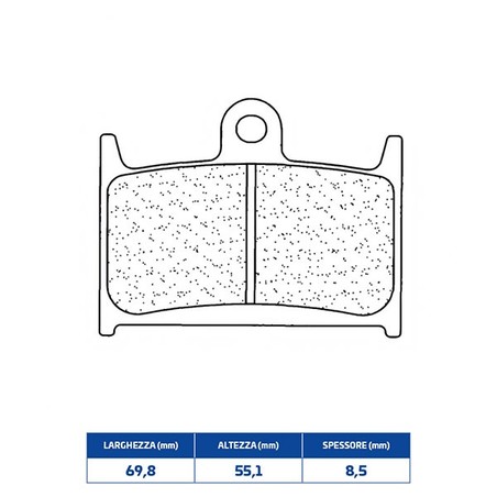 2246A3+ KLOCKI HAMULCOWE PRZEDNIE PRAWE-LEWE 2246A3+ Triumph LT 2011+ CL BRAKES