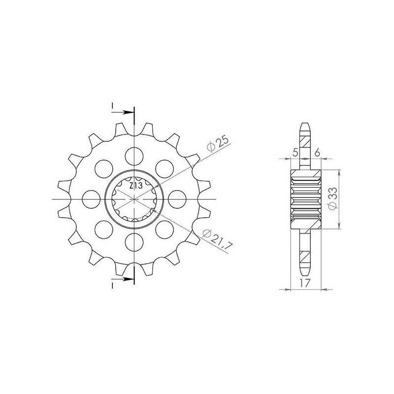 540051815 PIGNONE S AC P520-D15 Voge E5 2021+ SGR - SPROCKETS