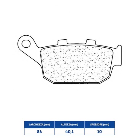 3076MSC PASTILLA DE FRENO TRASERO 3076MSC Wottan GP1 CBS 2020+ CL BRAKES