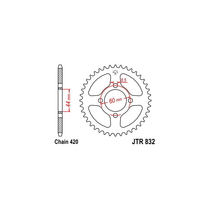 541210048 Yamaha DT LC 1988+ SGR - SPROCKETS