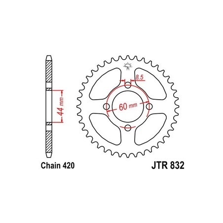 541210048 Yamaha DT LC 1988+ SGR - SPROCKETS