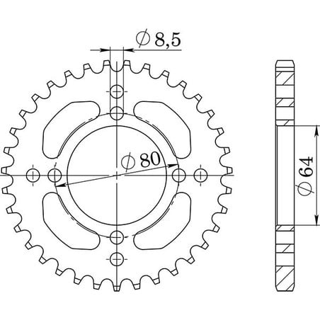 541210135 Yamaha TT R 2000+ SGR - SPROCKETS