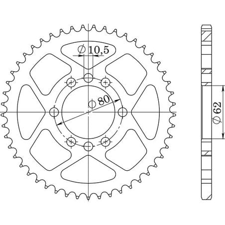 541220449 Yamaha SR 1980+ SGR - SPROCKETS