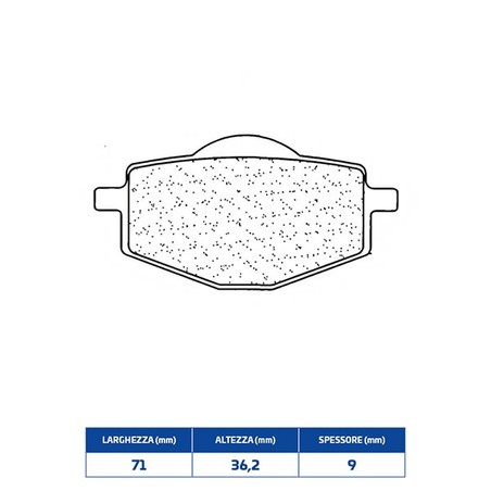 3008SC HINTERER BREMSBELAG 3008SC Yamaha TDR 1993+ CL BRAKES
