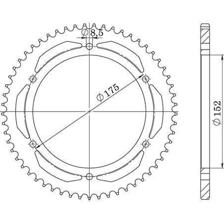 541220753 Yamaha TDR 1989+ SGR - SPROCKETS