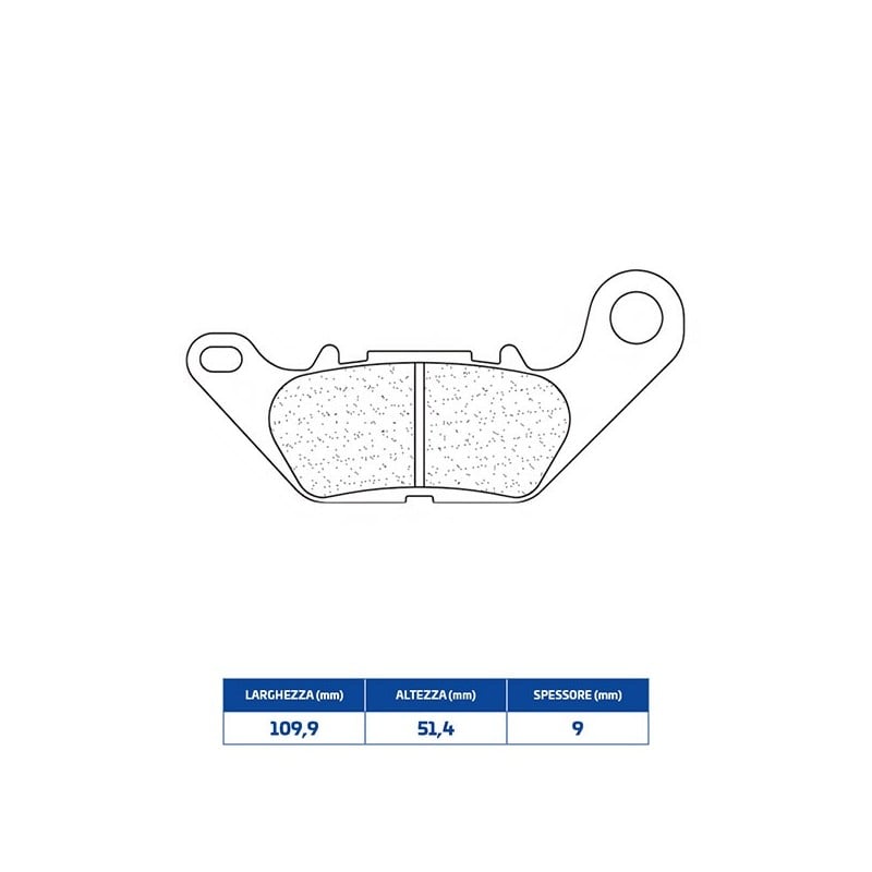 1224S4 PASTIGLIA FRENO ANT. 1224S4 Yamaha YBR 2008+ CL BRAKES