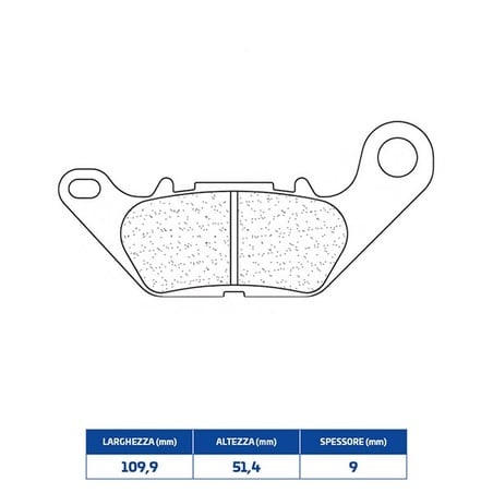 1224S4 PASTIGLIA FRENO ANT. 1224S4 Yamaha YBR 2008+ CL BRAKES