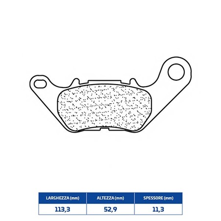 3115MSC PLAQUETTE DE FREIN ARRIERE 3115MSC Yamaha CZD A X Max 2017+ CL BRAKES