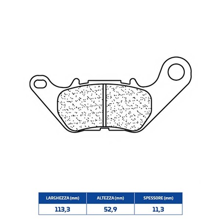 1241RX3 REAR BRAKE PAD 1241RX3 Yamaha MT 03 ABS 2016+ CL BRAKES