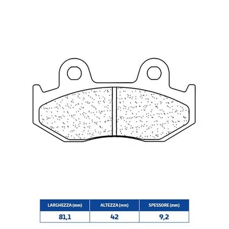 1164X59 REAR BRAKE PAD 1164X59 Yamaha YFZ S 2006+ CL BRAKES
