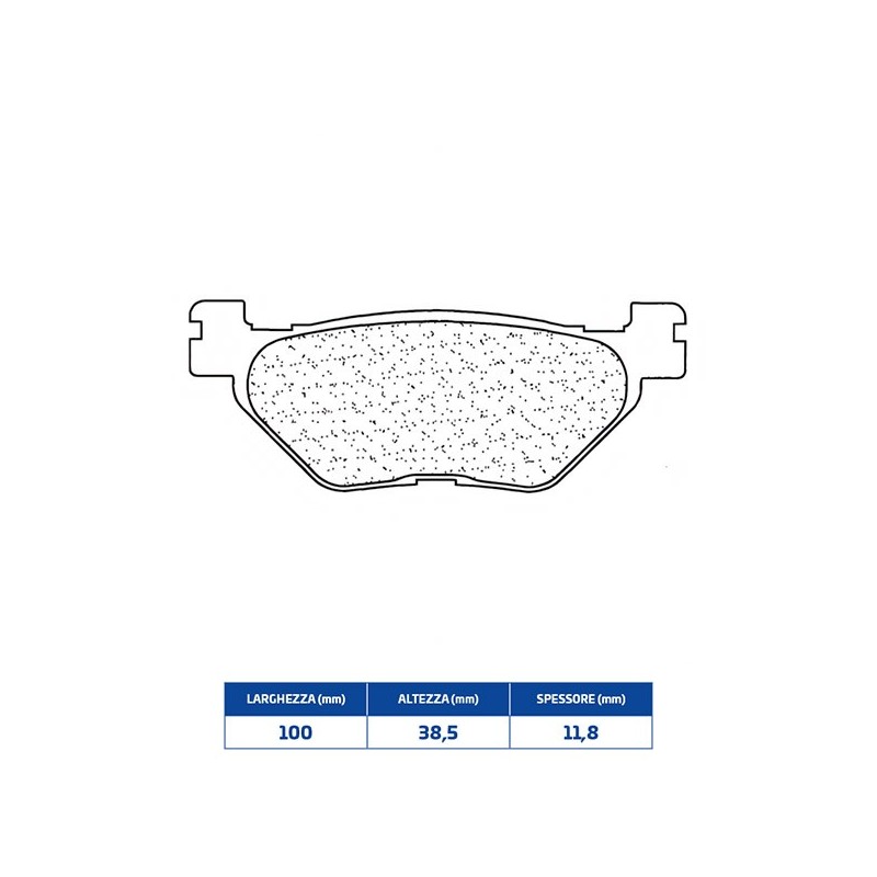 3061MSC REAR BRAKE PAD 3061MSC Yamaha XP E A T Max ABS 2017+ CL BRAKES